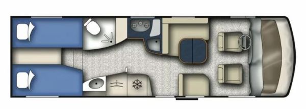 Plan d'implantation Niesmann Bischoff Arto 79 LE (Automatique) (Alde)